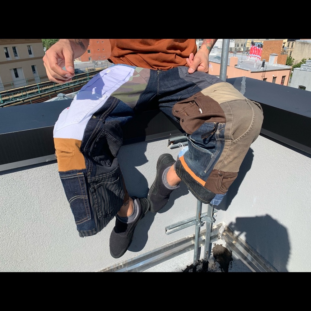 Custom made flared jeans